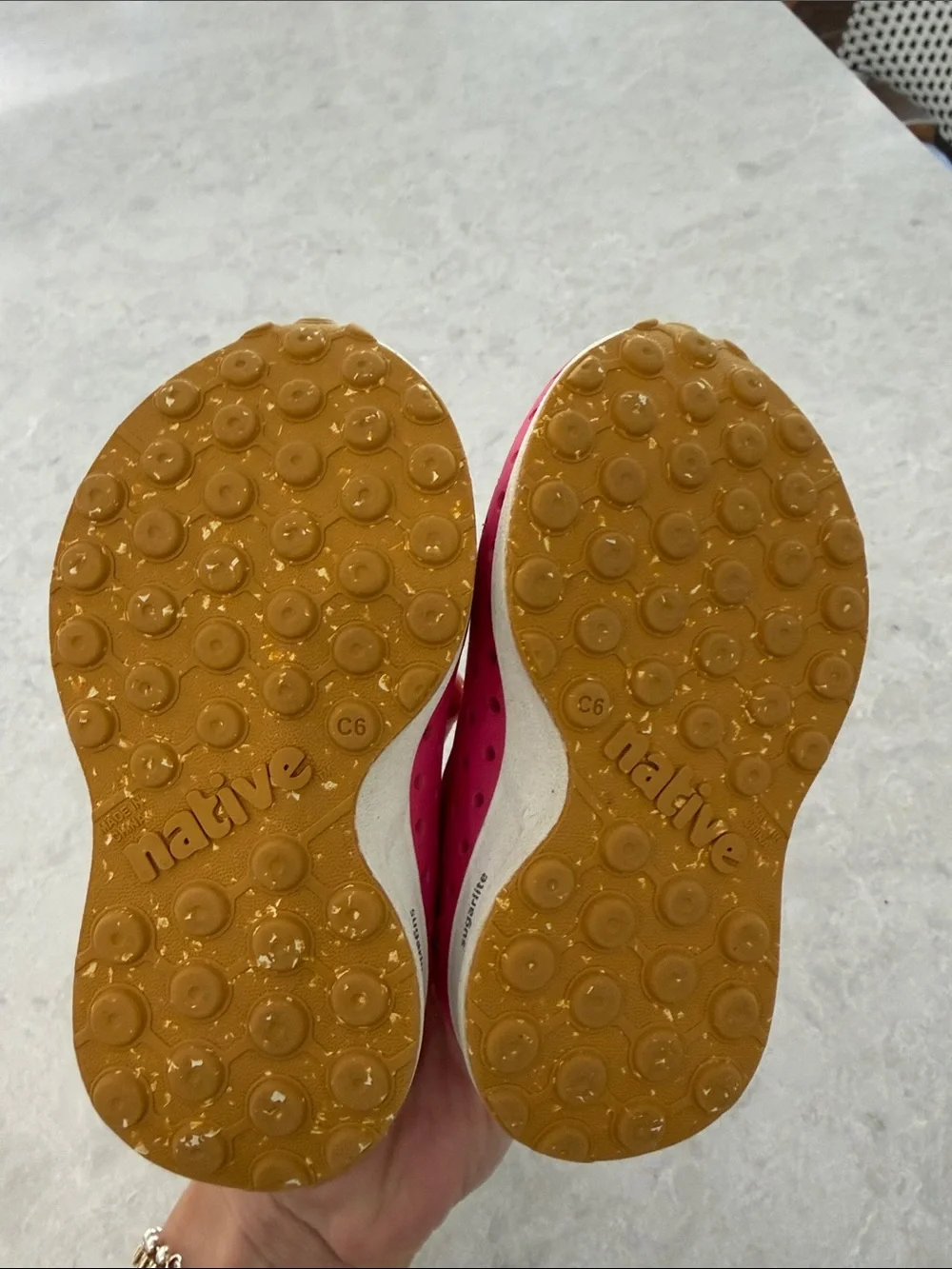 Native Kids Slip-On Water Shoes in Bright Pink
